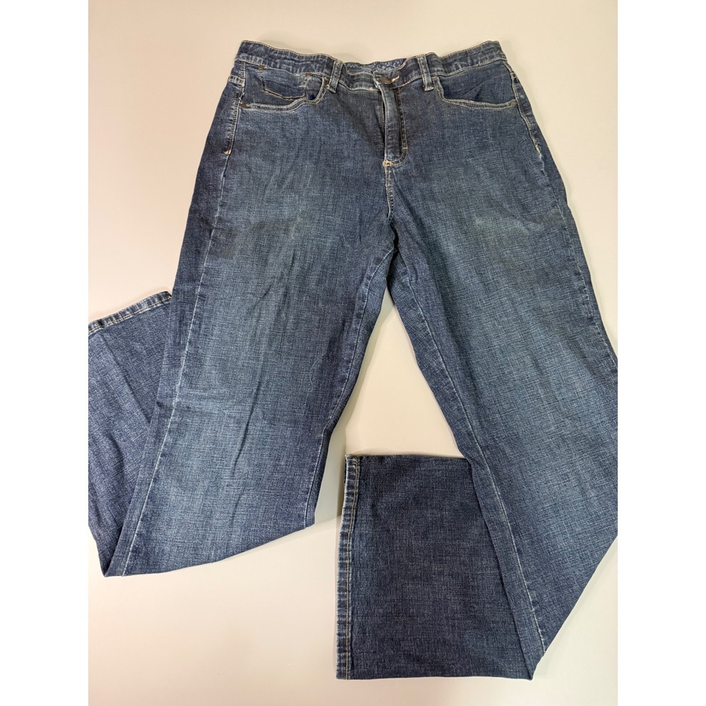 Lee Vintage Womens Dark Wash Bootcut Jeans Size 16 Medium LMDH28221